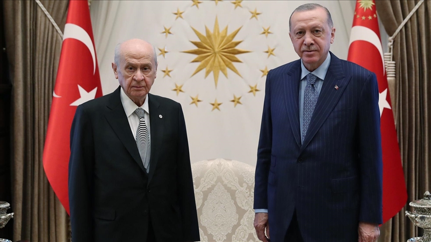 Cumhurbaşkanı Erdoğan, MHP Genel Başkanı Bahçeli'yi kabul etti!