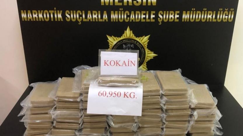 Mersin Uluslararası Limanı'nda 60 Kilo kokain ele geçirildi!