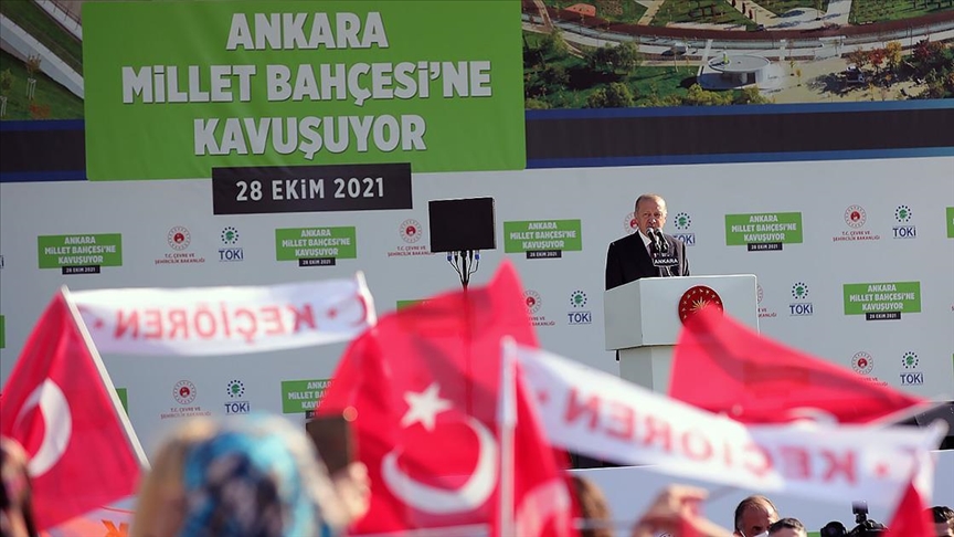 Erdoğan: 2053 vizyonumuzun hedefi olan 'Yeşil Kalkınma Devrimi'nin lokomotif şehri Ankara olacak!
