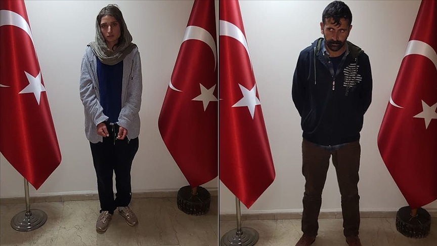 MİT'in operasyonuyla PKK/KCK'lı teröristler Pervin Arslan ile Emrah Adıgüzel Türkiye'ye getirildi