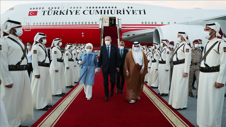 Cumhurbaşkanı Erdoğan Katar'da..