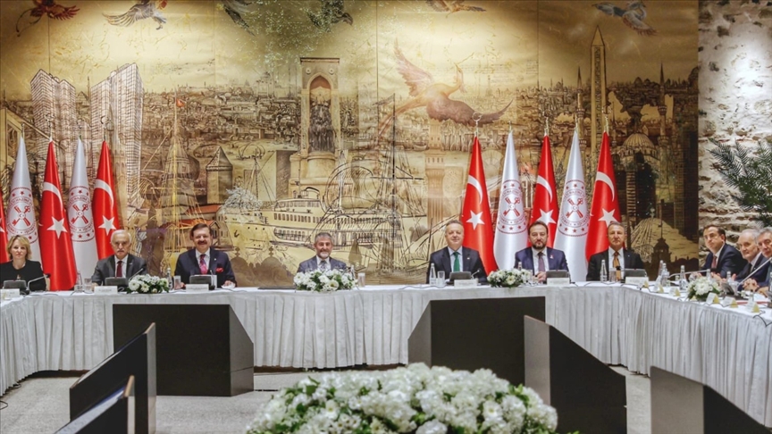 Hisarcıklıoğlu ve ATO Başkanı Baran, Bakan Nebati ile görüştü