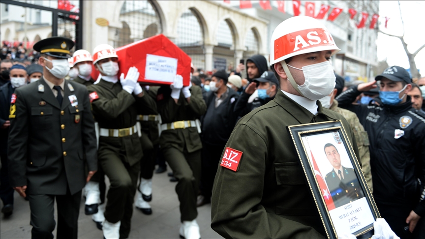 Akçakale sınır hattında şehit olan askerler son yolculuğuna uğurlandı