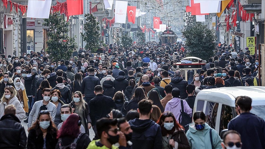 Türkiye'nin nüfusu 2021'de 84 milyon 680 bin 273 kişiye ulaştı!