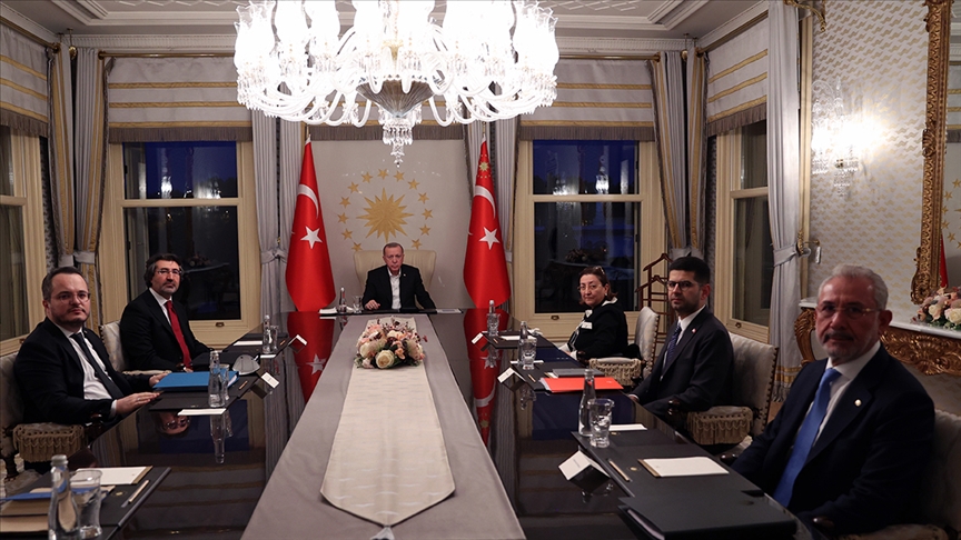 TVF Yönetim Kurulu Toplantısı Erdoğan'ın başkanlığında yapıldı