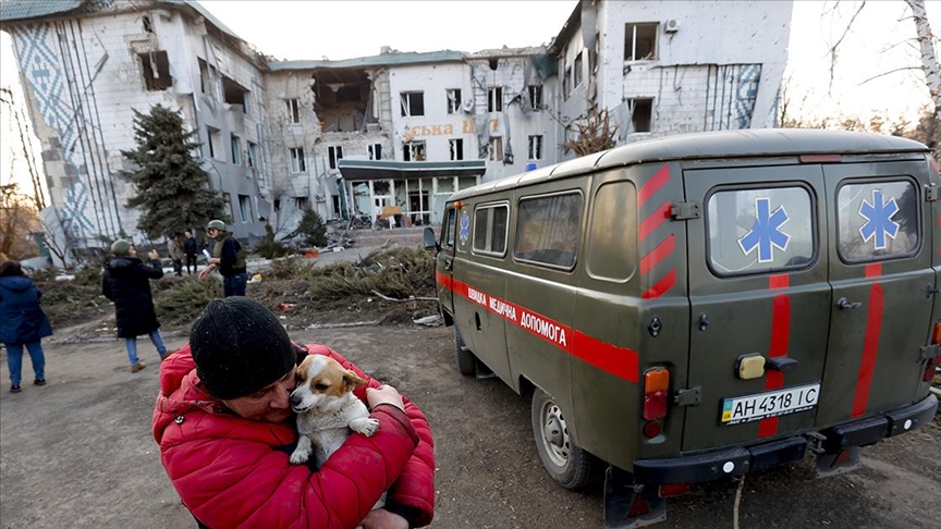 Savaş şiddeti Donetsk'teki Volnovaha şehrini harabeye çevirdi