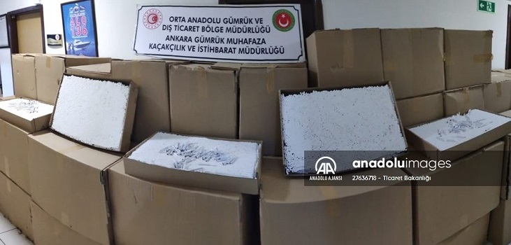 Ankara'da kaçak tütün ve makaron operasyonu