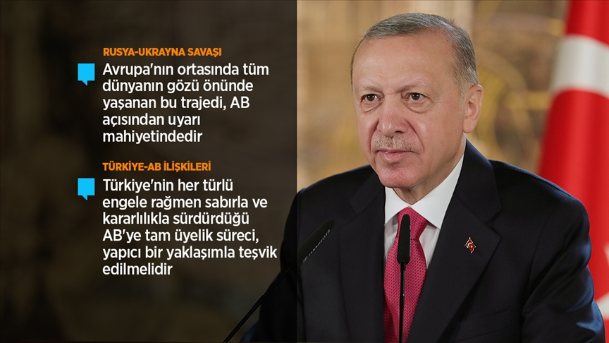 Cumhurbaşkanı Erdoğan: AB'nin kendine yeni bir hikaye yazmasının zamanı gelmiştir