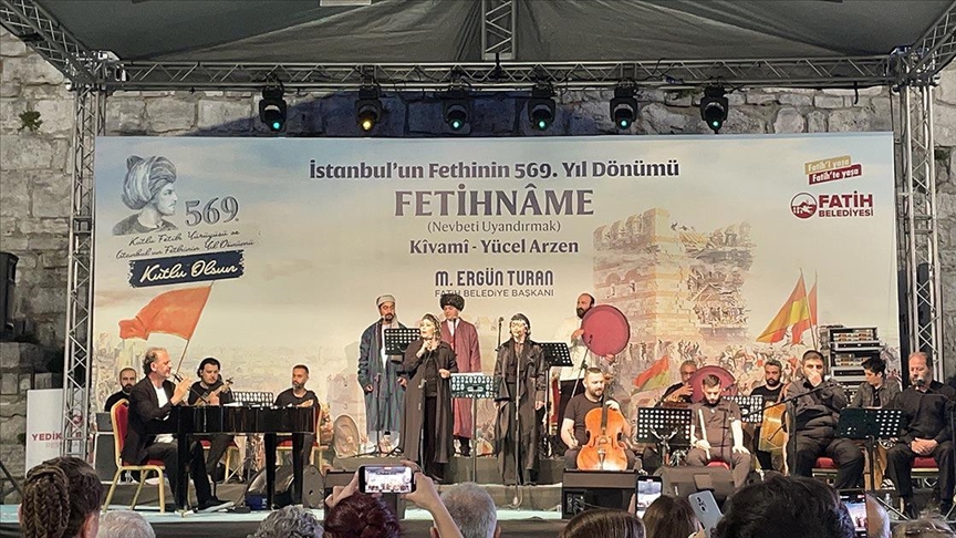 İstanbul'un fethinin 569'uncu yılında 'Fetihname' konseri Yedikule Hisarı'nda gerçekleştirildi