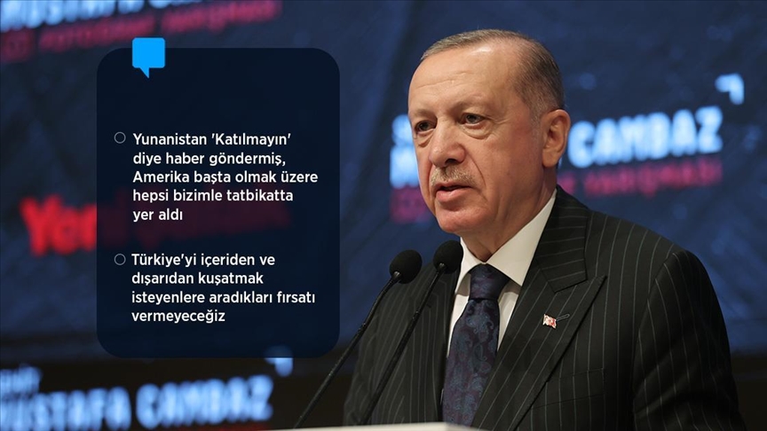 Erdoğan: Herkes bu milletin ne olduğunu Efes 2022 Tatbikatı'nda gördüğü gibi bundan sonra da görecek
