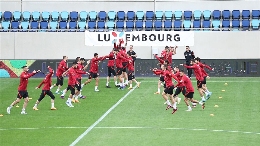 A Milli Futbol Takımı Lüksemburg maçı hazırlıklarını sürdürdü