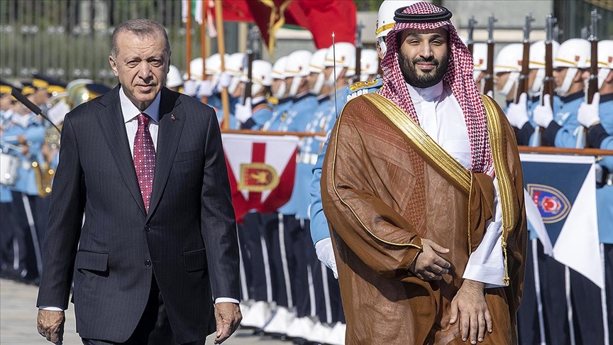 Erdoğan, Suudi Arabistan Veliaht Prensi Selman'ı resmi törenle karşıladı