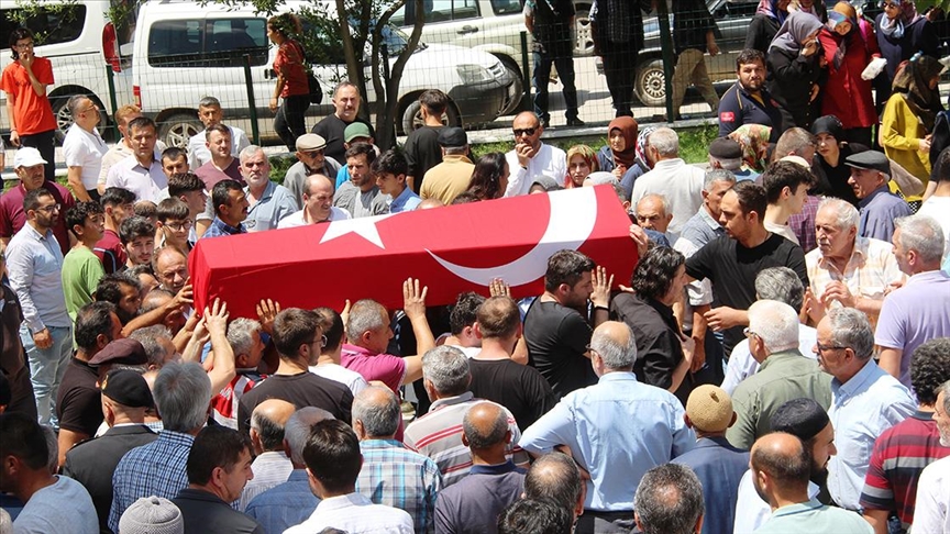 Astsubay Mustafa Gümüş Amasya'da son yolculuğuna uğurlandı