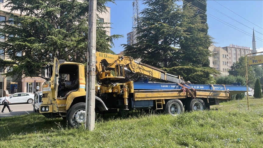 Çorum'da freni patlayan vincin kaldırımda çarptığı iki yaya hayatını kaybetti