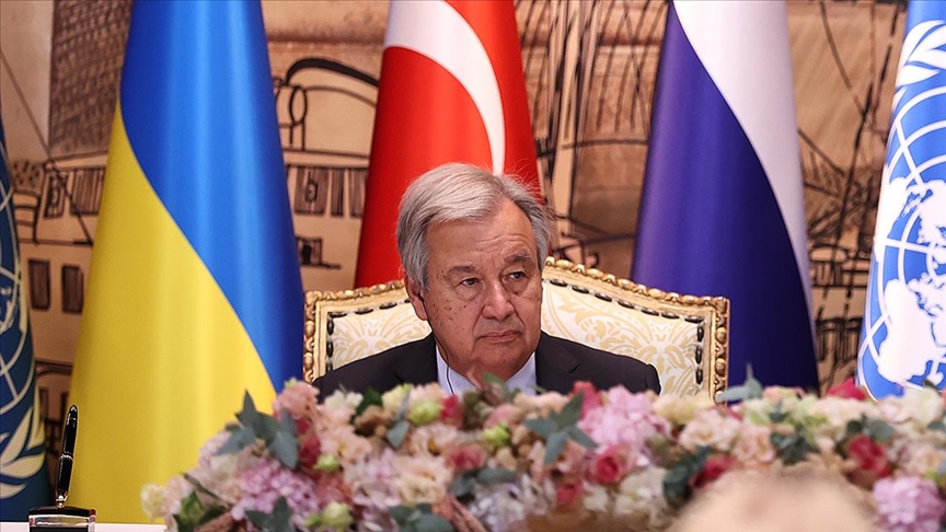 Guterres: Cumhurbaşkanı Erdoğan'ın ısrarı tahıl koridoru anlaşmasının her aşamasında hayati öneme sahipti