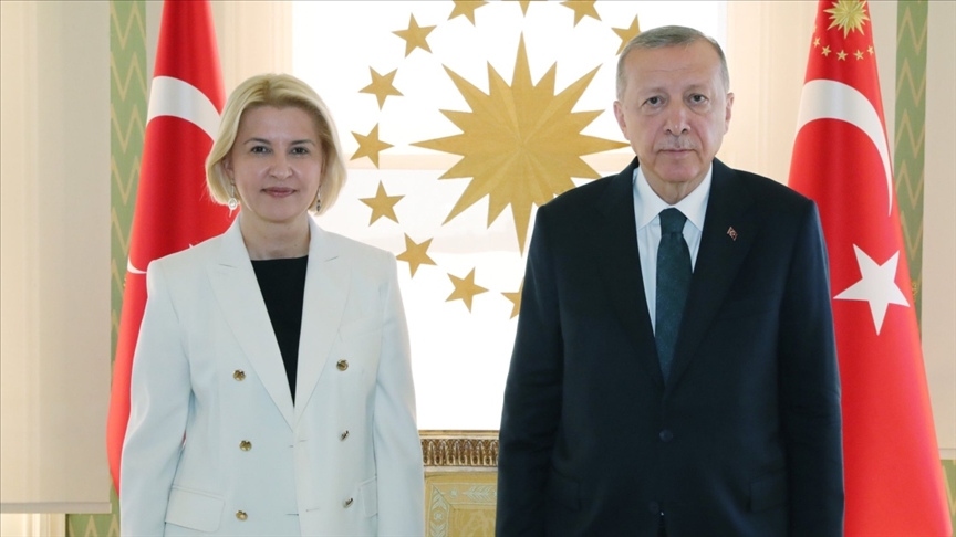 Cumhurbaşkanı Erdoğan'ın Gagavuz Özerk Yeri Başkanı Vlah'ı kabulu