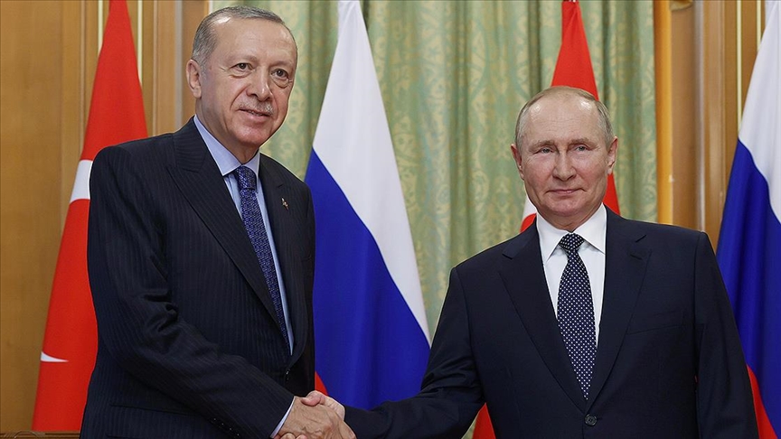 Cumhurbaşkanı Erdoğan ile Rusya Devlet Başkanı Putin bir araya geldi