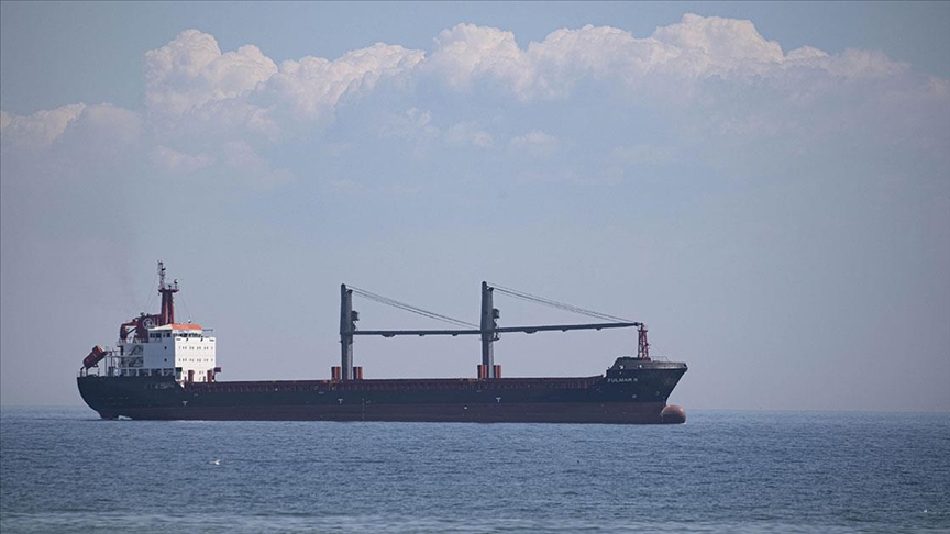 Ukrayna'dan mısır taşıyan "Fulmar S" isimli gemi İzmir Alsancak Limanı'na geldi