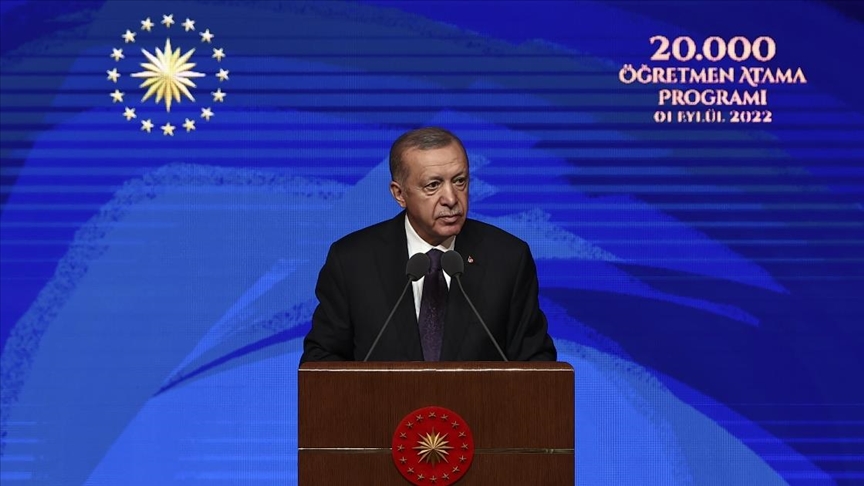 Cumhurbaşkanı Erdoğan, 20 Bin Öğretmen Atama Töreninde konuştu