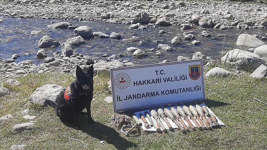 Hakkari'de terör operasyonunda mühimmat ele geçirildi