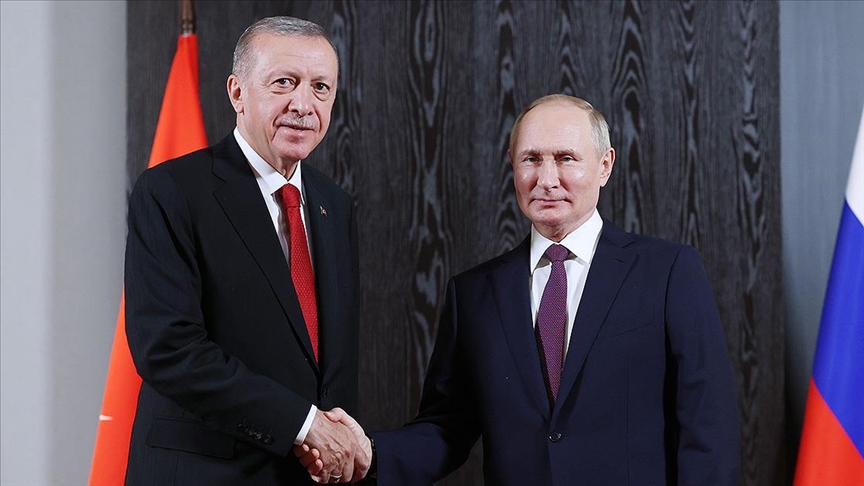 Cumhurbaşkanı Erdoğan, Rusya Devlet Başkanı Putin ile bir araya geldi