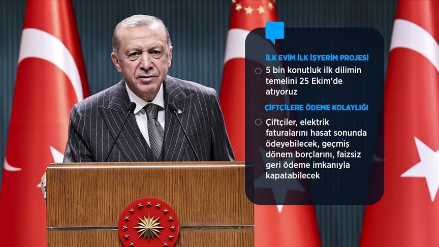 Cumhurbaşkanı Erdoğan, kabine sonrası müjdeleri tek tek açıkladı!