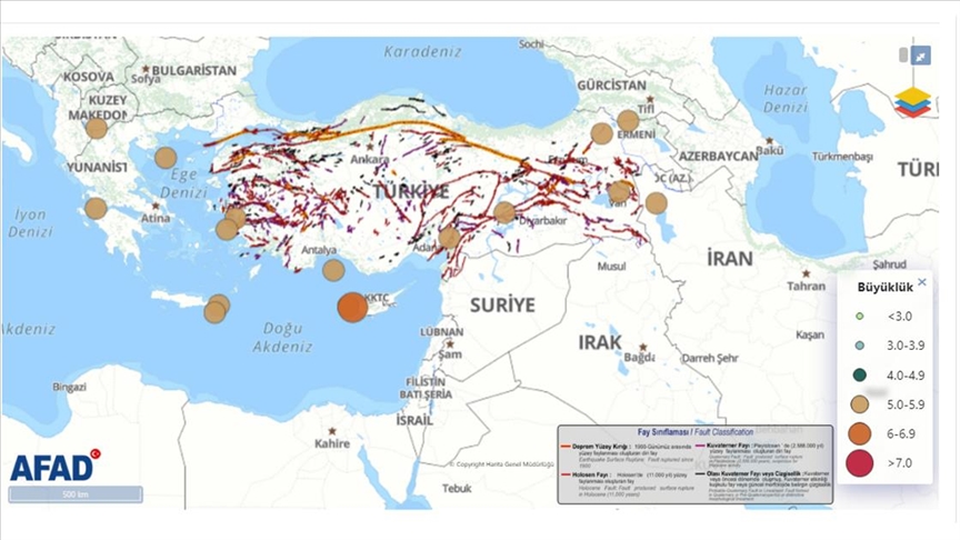 Türkiye'de 10 ayda 17 bin deprem meydana geldi