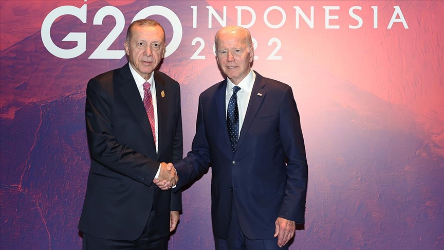 Cumhurbaşkanı Erdoğan, G20 Liderler Zirvesi'nde ABD Başkanı Biden ile bir araya geldi