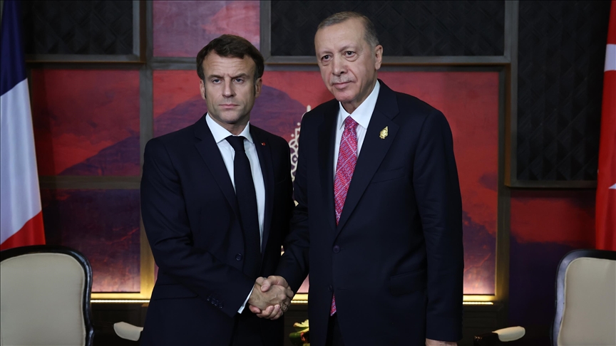 Erdoğan, G20 Liderler Zirvesi'nde Fransa Cumhurbaşkanı Macron ile görüştü