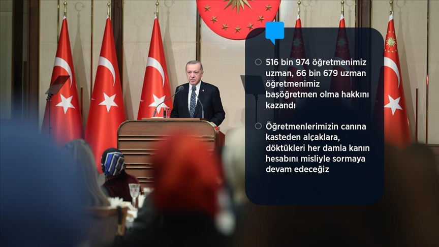 Cumhurbaşkanı Erdoğan: Öğretmenimize eli kalkanın biz her şeyini darmadağın ederiz