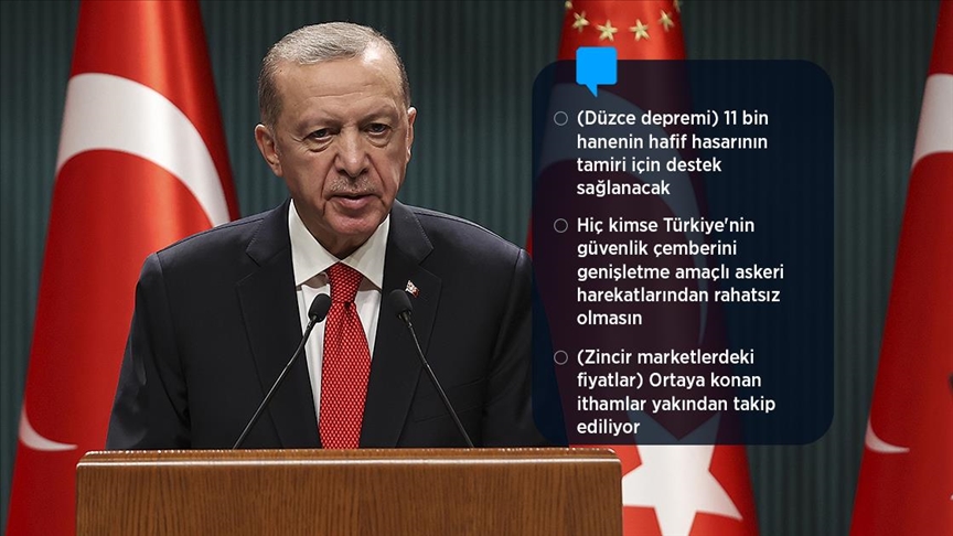 Cumhurbaşkanı Erdoğan: Vatan topraklarının güvenliğinde kimseden izin almayız, kimseye de hesap vermeyiz