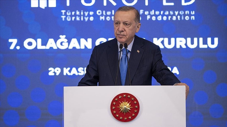 Cumhurbaşkanı Erdoğan, TÜROFED 7. Olağan Genel Kurulu'nda konuştu