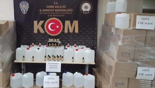 İzmir'de yılbaşı öncesi dev sahte içki operasyonu