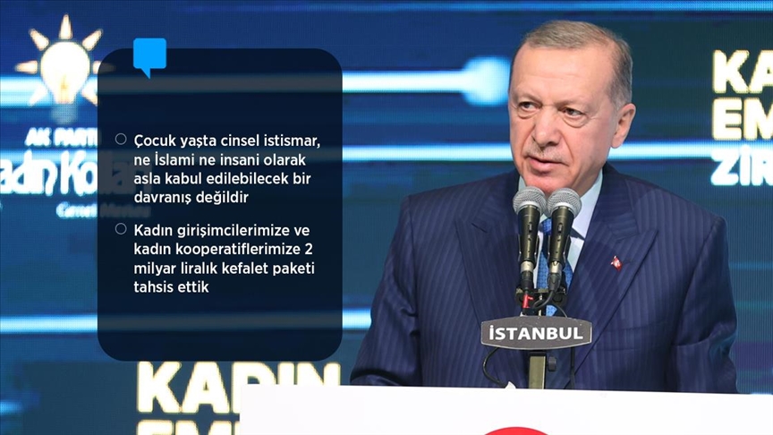Erdoğan: Kredibilitesi yüksek firmalarımıza en az yüzde 75 oranında Hazine destekli kefalet sağlıyoruz