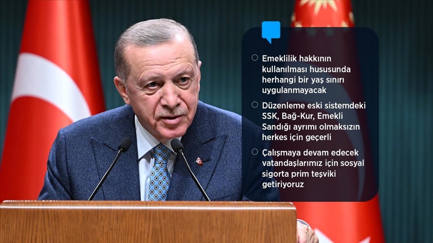 Cumhurbaşkanı Erdoğan EYT'nin detaylarını açıkladı: Yaş Sınırı Olmayacak!
