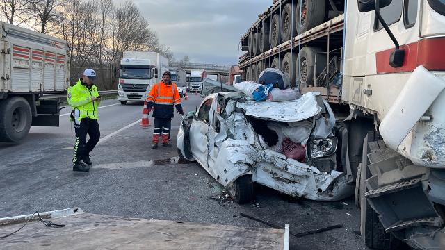 Anadolu Otoyolu'nda zincirleme trafik kazası