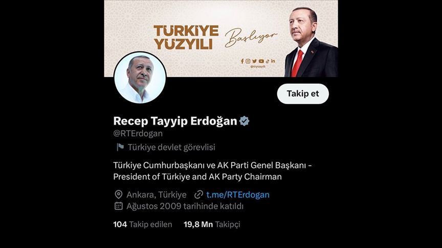 Cumhurbaşkanı Erdoğan sosyal medyada en çok takip edilen liderler arasında