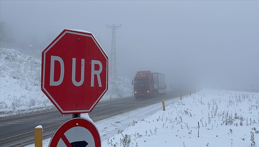 Zonguldak'ta kar ve sis ulaşımı olumsuz etkiledi