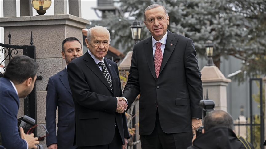 Cumhurbaşkanı Erdoğan-Bahçeli görüşmesi sona erdi