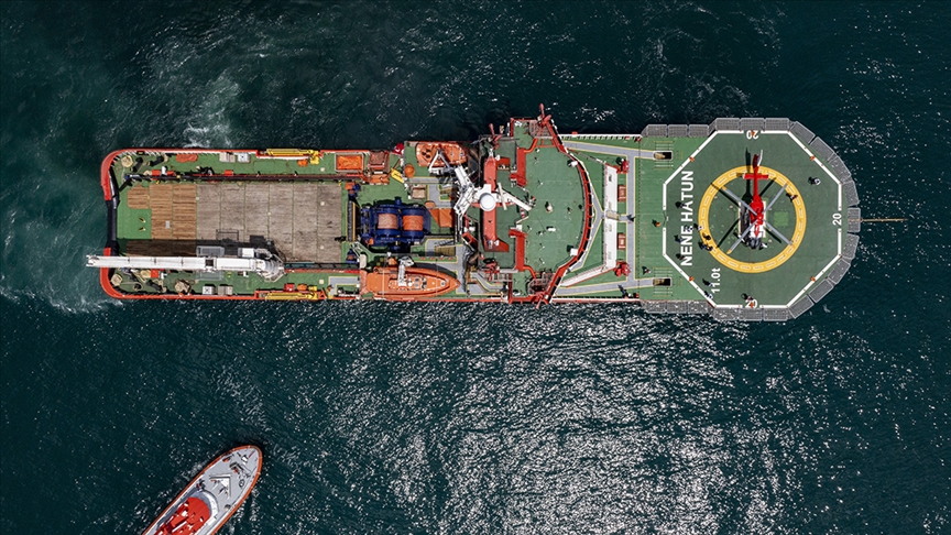 Türkiye'nin ilk acil müdahale gemisi Nene Hatun İstanbul'dan hareket etti