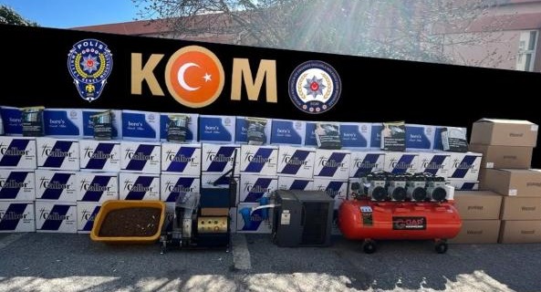 Kocaeli'de 1 ton 286 kilogram kaçak tütün ele geçirildi!