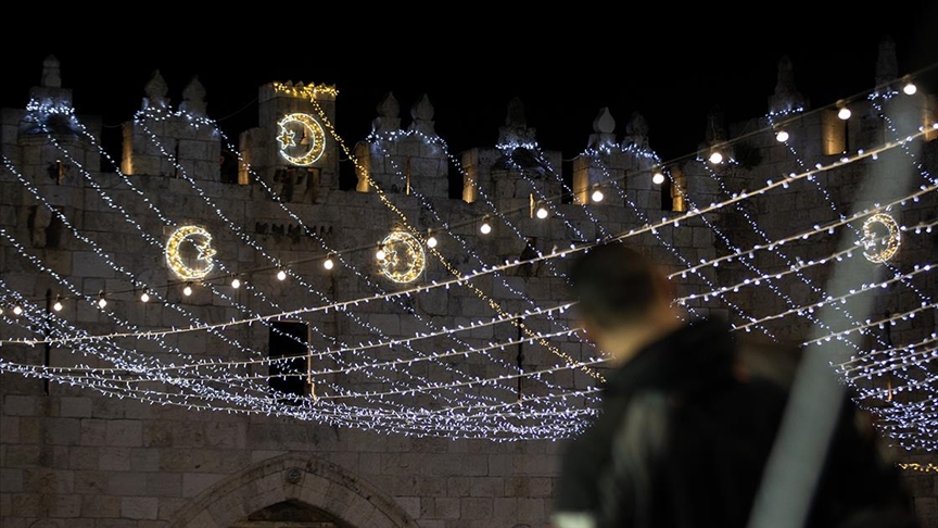 Kudüs ramazan için süslendi