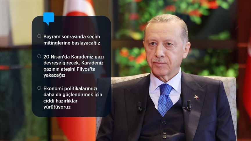 Cumhurbaşkanı Erdoğan: Deprem bölgelerindeki köy evlerinin bir kısmını bayrama yetiştirmenin gayreti içerisindeyiz