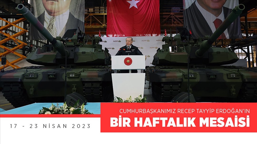 Cumhurbaşkanı Erdoğan'ın haftalık mesaisi sosyal medyadan paylaşıldı