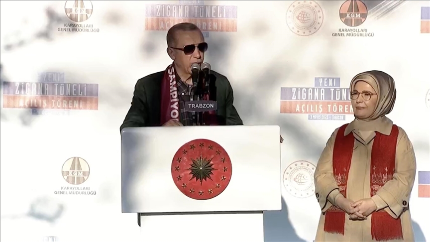 Erdoğan: Yeni Zigana Tüneli bölgemizin her alandaki kalkınmasının sembollerinden biri olacak