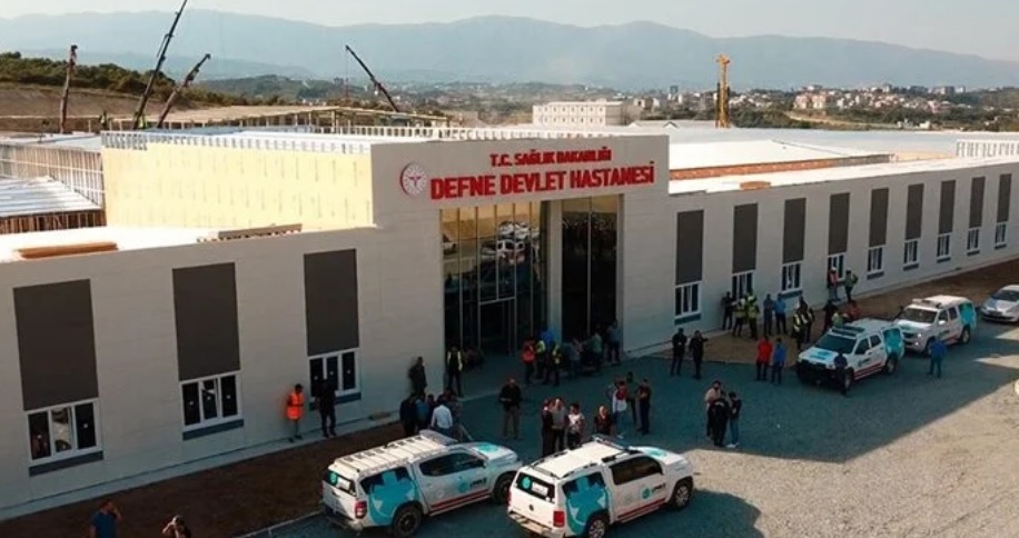 Hatay'da Defne Devlet Hastanesinin yapımında sona gelindi