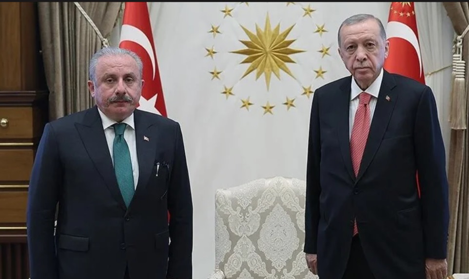 Cumhurbaşkanı Erdoğan, TBMM Başkanı Şentop'u kabul etti