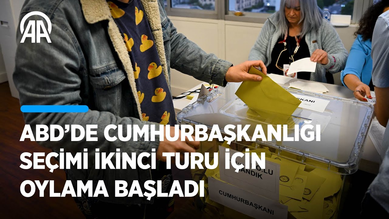 ABD'de yaşayan Türk vatandaşları, Cumhurbaşkanı Seçimi'nin ikinci turu için sandık başına gitti