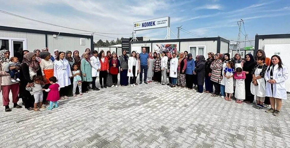 Konya Büyükşehir Belediyesi depremin etkilediği Hatay'da meslek edindirme kursu açtı