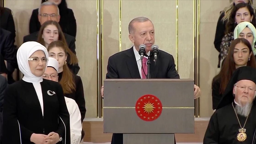Cumhurbaşkanlığı Külliyesi'nde Erdoğan için Göreve Başlama Töreni
